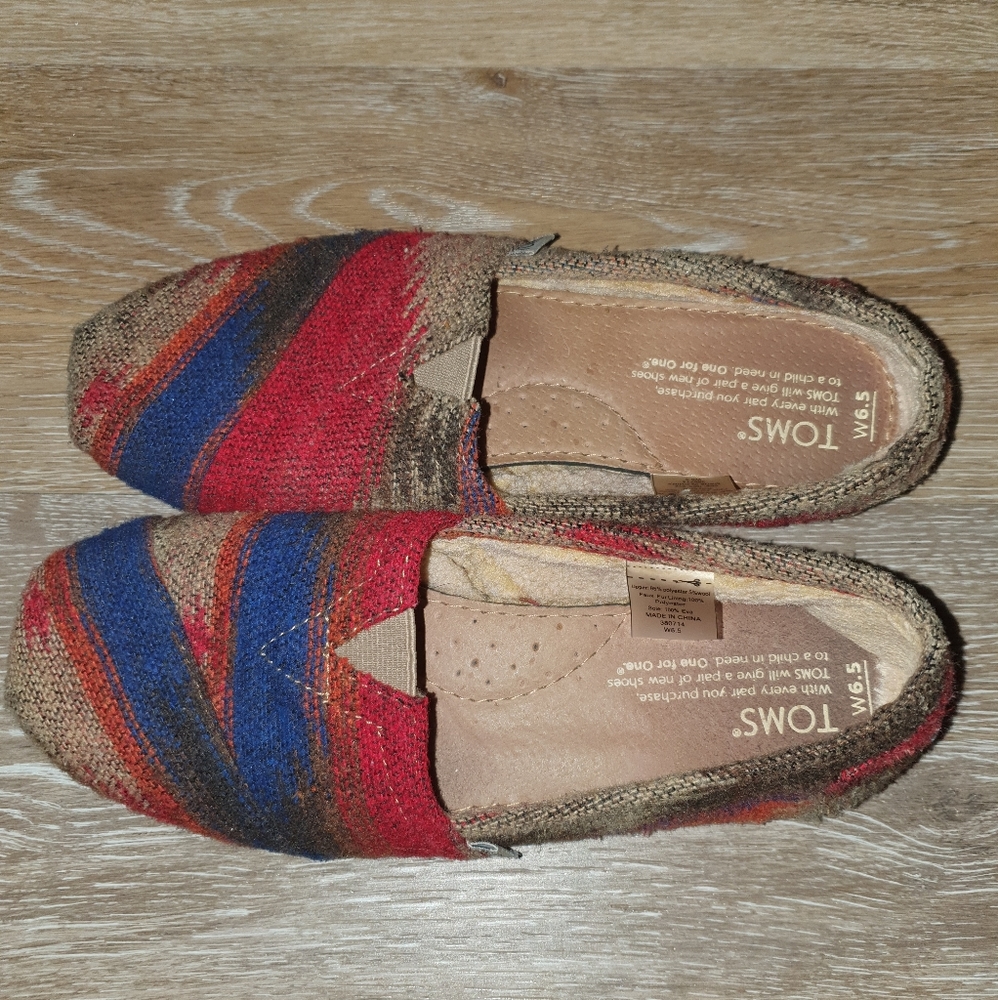 TOMS Multicolored & Faux Fur Lined
